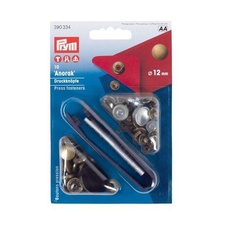Prym &Atilde;norak&quot;Drukknopen 10 stuks 12 mm brons 390 334
